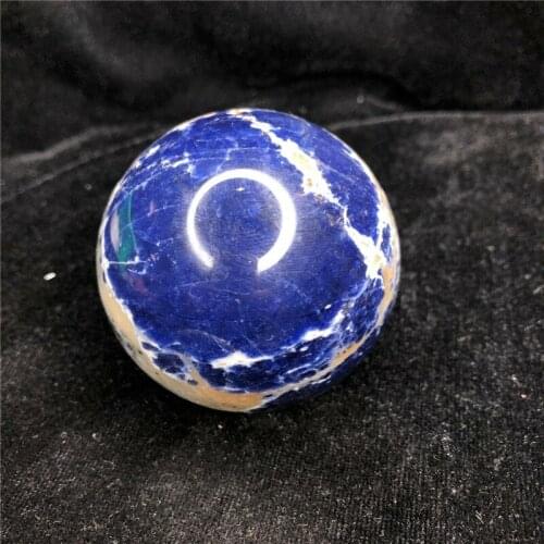 Natural Blue Sodalite Quartz Crystal Sphere Healing Ball Chakra Stone