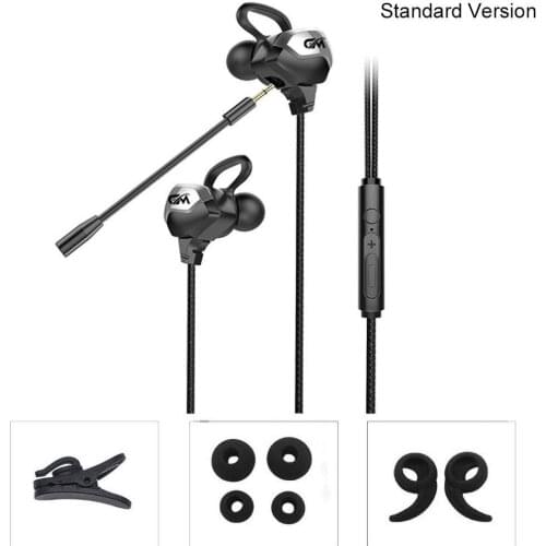 G3000 Wired Dynamic Headphone 3.5mm In-ear Gaming Earphone with Mic for Phone/PC