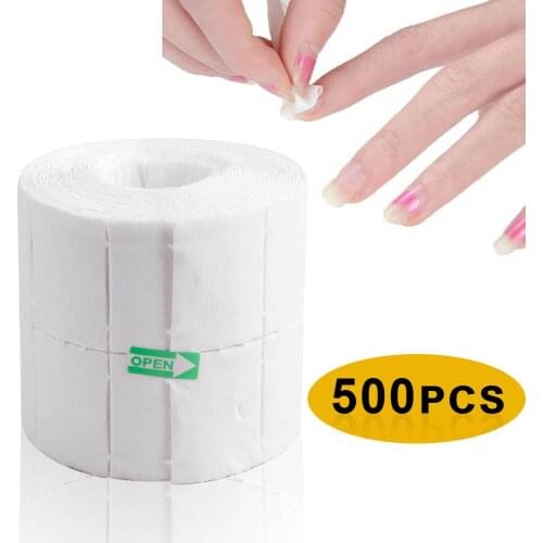 300/500/900pcs Lint-Free Wipes Manicure Tips Nail Gel Polish Remover Cleaning Paper Napkins Cotton Salon White Pads Towel Tools