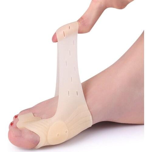 Silicone Gel Toe Separator Correction Hallux Valgus Corrector Silicone Double Hole Separator Straightener Pedicure Tools