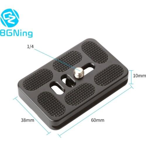 Ball head Universal Quick Release Plate Clamp Adapter Mount for Digital Camera Tripod PU-60 60*38*10mm Photo Studio parts