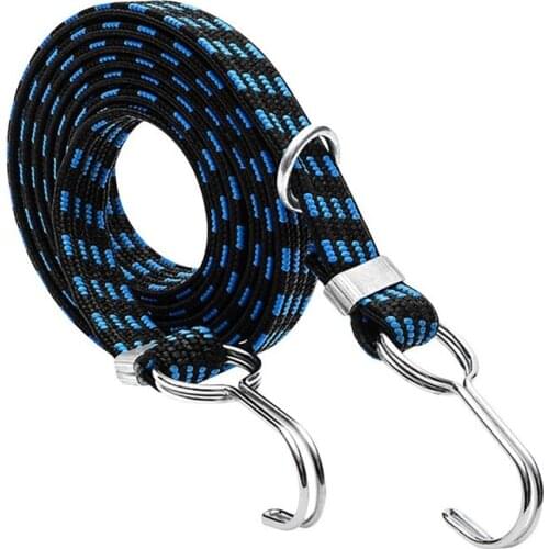 Luggage Tied Rope Stacking Banding Elastic Cord Strap For Motorcycle Bicycle Cargo Racks Tied Rubber Straps Rope Band Hooks