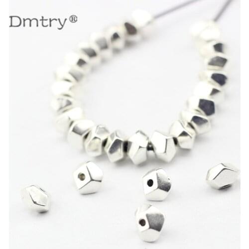 Dmtry 20pcs/lot Wholesale Vintage Retro Wholesale 2mm Hole Beads Jewelry Making Charms Bracelets Findings Spacers Beads LC0175