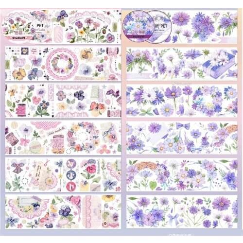 1 Loop Pet Journal Washi Tape Flower Collage