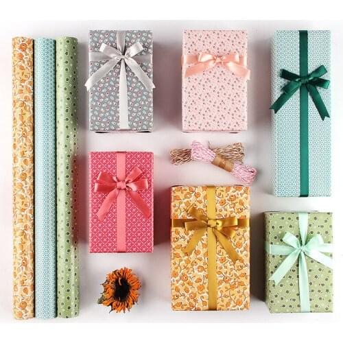 10 Sheets Handmade Diy Gift Wrapping Paper Wedding Birthday Party Decoration Paper 50x70CM