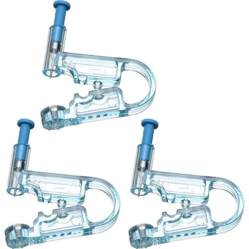 3pcs/Set Ear Piercing Kit Asepsis Disposable Healthy Safety Earring Piercer Tool Machine Kit Ear Studs Fashion Body Jewelry