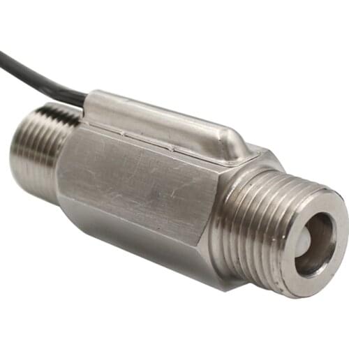 304 Stainless Steel Reed Pipe Water Flow Sensor Switch 4 Points Interface Piston Type Warhead Flow Sensor