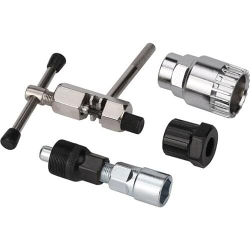 4pcs/set Bicycle Repair Tool Cycling MTB Bike Chain Crank Wheel Bottom Bracket Center Axle Remover Tools Set U2JB