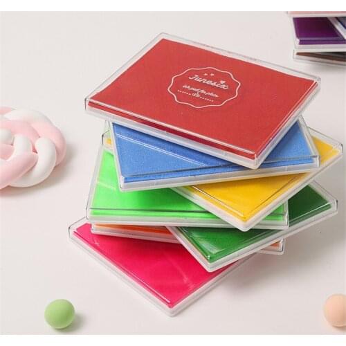 9 Colors Cute Fashion Palm Oil Based For DIY Craft Rubber Stamps For Ink Pad Fabric Wood Paper Wedding Gift Finger Print