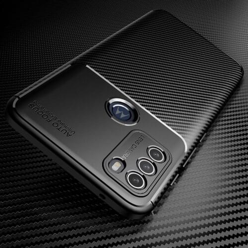 Carbon Fiber Pattern Luxury Fundas TPU Bumper Cover For Motorola Moto G50 G60 Case Shockproof Protective Shell Housing