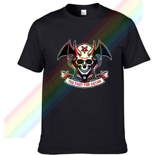 Satan Skull Of The Evil God Of Death T Shirt For Men Limitied Edition Unisex Brand T-shirt Cotton Amazing Short Sleeve Tops