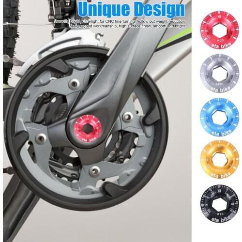 Bicycle Crank Bolt Cover Screws M18 M20 Mountain Bike Color Crank Screws Bike Crankset Cover Caps For Cycling Bike Accessories