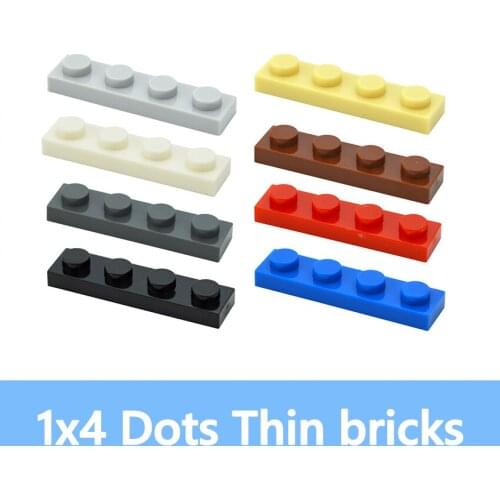 DIY Building Blocks 1x4 Dots MOC Brick Parts Thin Figures Bricks 1*4 Educational Creative Compatible With 3710 Toys For Children