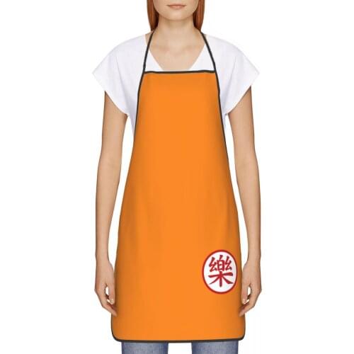 Yamcha Kanji Kitchen oil resistant wreath Anime Harajuku kitchen aprons House cleaning for Women 72*52cm