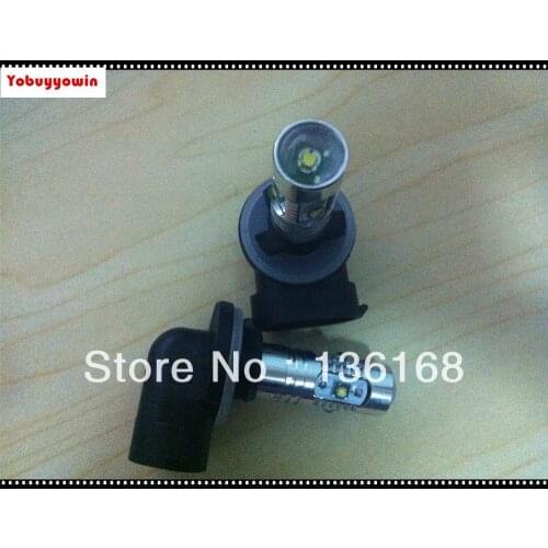 2Pcs White 25W High Power 5 xCree XP-E Chips 881 H27 PGJ13 LED Car Fog Light Driving DRL Bulbs