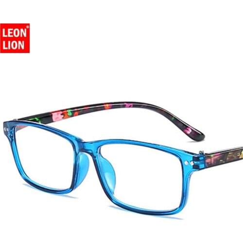 LeonLion Men Reading Glasses Women Anti Fatigue Transparent Eyeglasses Small Frame Reading-glasses 1.0 1.5 2.0 2.5 3.0 3.5 4.0
