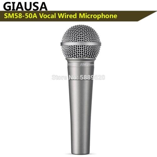 Vocal Microphone SM58-50A wired dynamic cardioid vocal microphone,karaoke microphone for singing