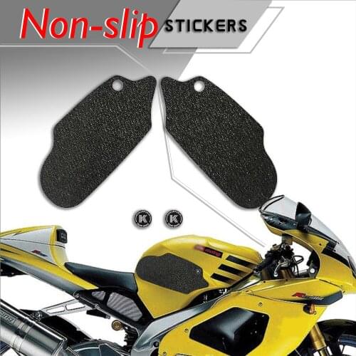 Motorcycle tank grip fuel tank traction pad side knee grip friction protector sticker for APRILIA 99-03 RSV 1000R 02-05 TUONO