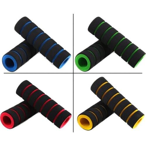 1pair 2pcs bicycle soft mtb mountain road bike bicycle cycling handlegrip handlegrips handlebar sponge bar ends