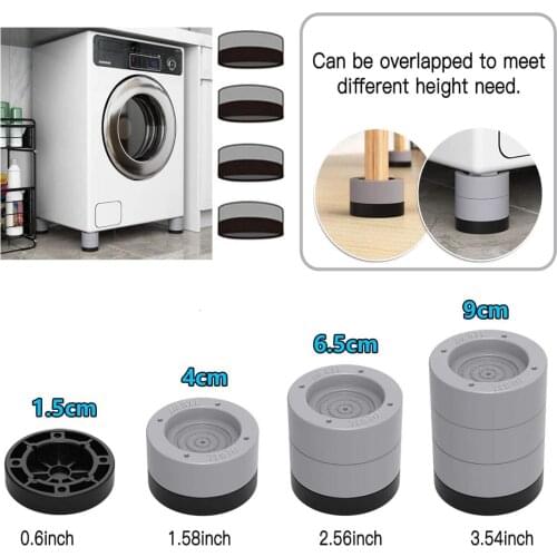 Anti-slip And Noise-reducing Washing Machine Feet Non-slip Mats Refrigerator Anti-vibration pad 2/4pcs Kitchen Bathroom Mat
