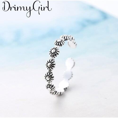 New Hot Sale Exaggerated Adjustable Size Flowers Rings For Women Men Girl Party Gifts Minimalist Jewelry 2021