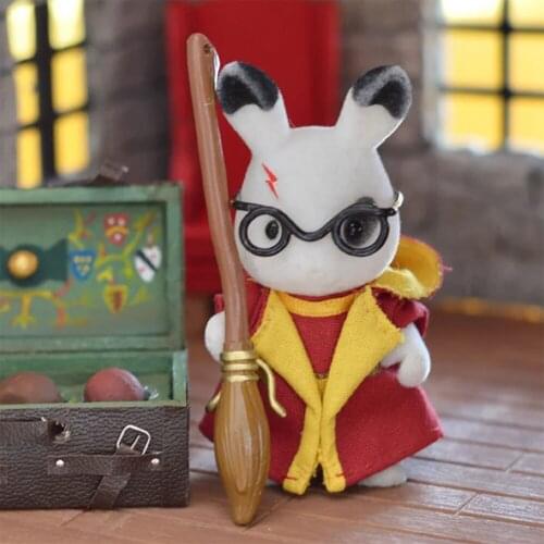 2021 New Dolls Clothes 12 Style Dress Skirt Pants Vest 1/12 Compatible Forest Animal Family Plush Dolls Diy Girl Dress Up Toys