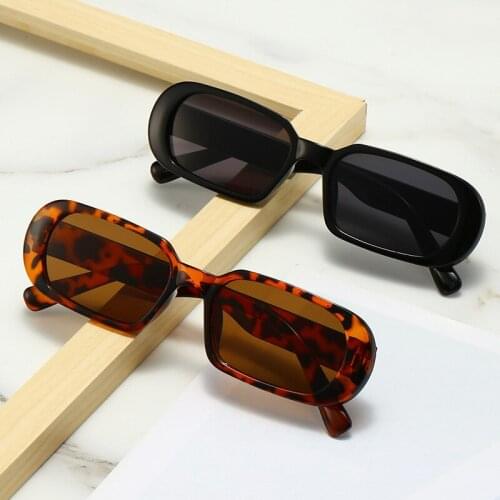 2021 new tiaodi funny sunglasses in narrow oval Korean small frame sunglasses