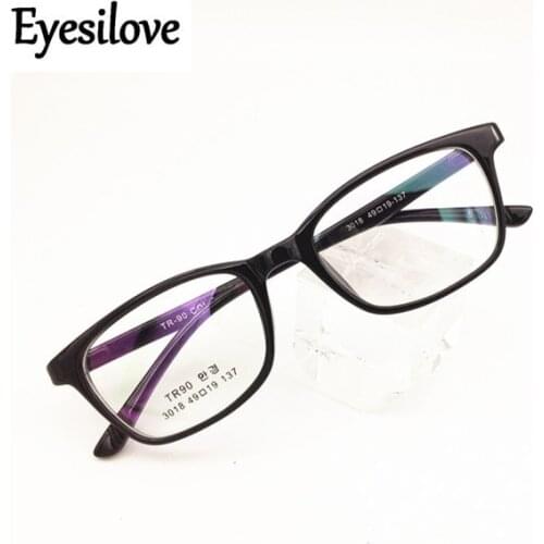 Eyesilove student myopia glasses TR90 Nearsighted Glasses women men finished Myopia eyeglasses great quality -0.50 to -8.00