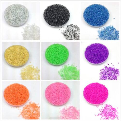 Lot 16g 1000pcs 2mm Colorful Round Garment Beads Loose Spacer Beads Cezch Glass Seed Beads Handmade Jewelry DIY Making Bead DX2M
