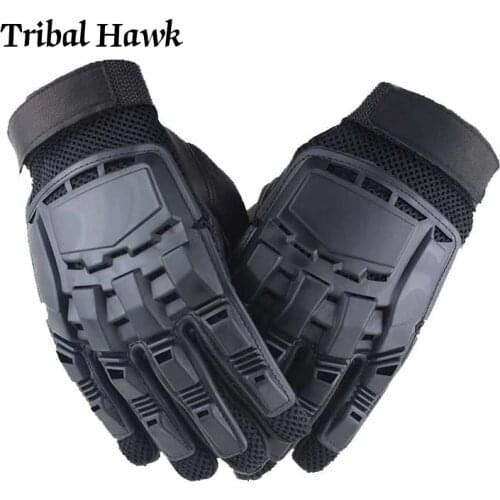 Tactical Gloves Men Military Army Airsoft Gloves Hunt Paintball Outdoor Combat Shooting Working Black Full Finger Gloves