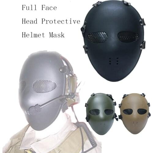 Airsoft Paintball Mask Killer Mesh Classic Style Full Face Head Protective Helmet Mask Tactical Hunting Shooting Field Equipment
