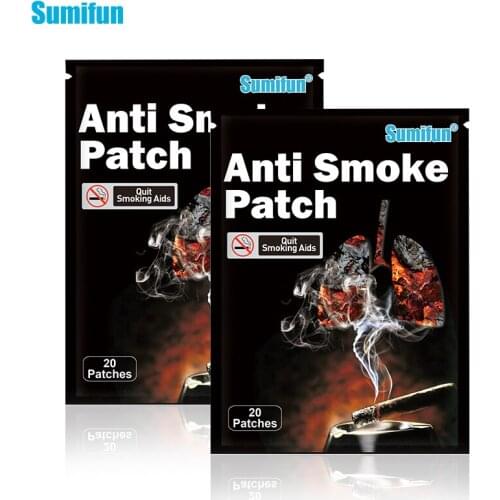 Sumifun 40pcs/Lot Quit Smoking Cessation 100% Natural Ingredient Anti Smoke Patch Stop Smoke Chinese Herbal Plaster D3505