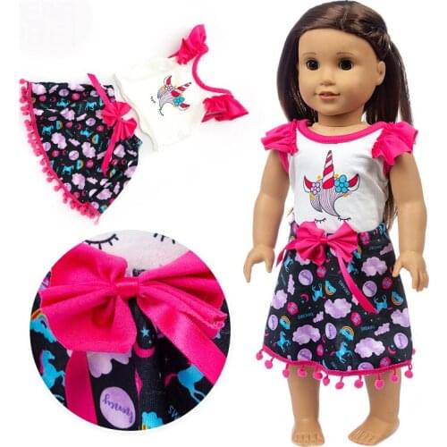 Bowknot Dress fits for American18" girl doll alexander doll best gift