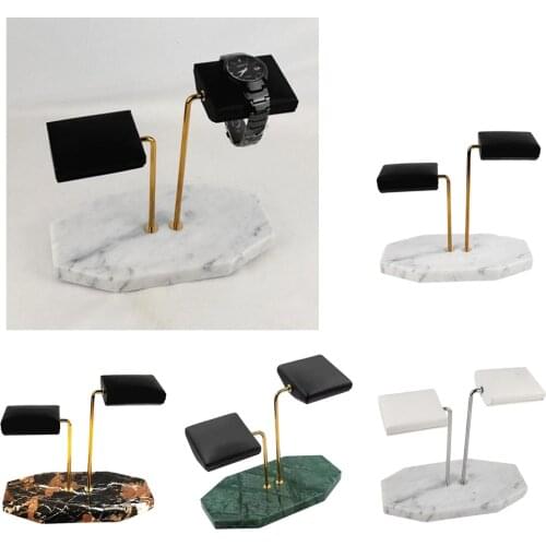 Fashion Watch Display Stand Holder Leather Cushion Watch Headband Rack T-Bar Racks Necklace Bracelet Watch Stand Holder