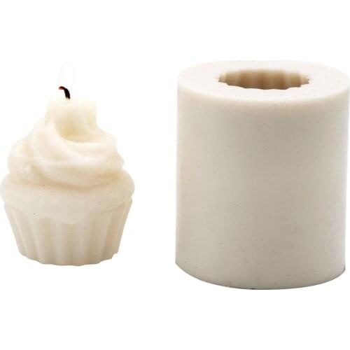 Silicone Muffin Cup Candle Mould Mousse Cake Mould DIY Pudding Chocolate Mould Succulent Flower Pot Aromatherapy Plaster Mould