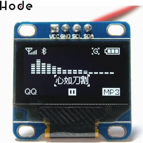 0.96" I2C IIC Serial 128X64 Weiß OLED LCD LED Display Modul for Arduino NEW