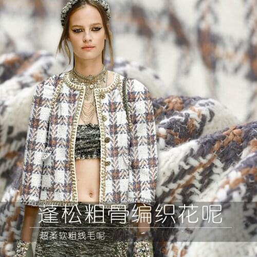 150 cm woollen woven wool fabric meter milk white woven woollen fibers fluffy soft viscose fabric wholesale wool cloth