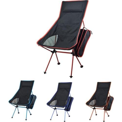 Outdoor Camping Chair Oxford Cloth Portable Folding Camping Chair Seat for Fishing Festival Picnic BBQ Beach Stool With Bag