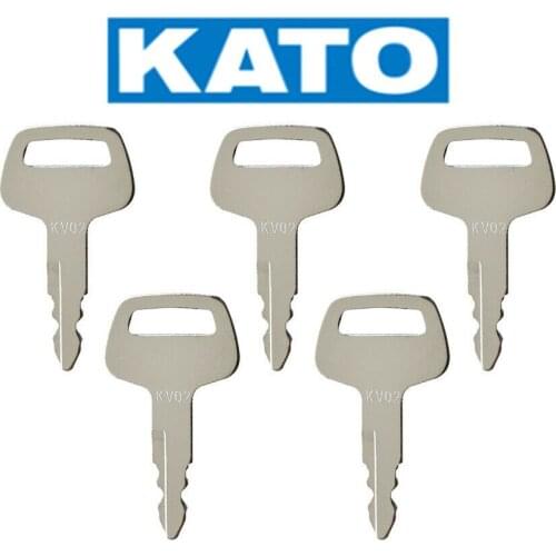 5PC KV02 Key For KATO HD Excavator Grader Dozer Kato Parts