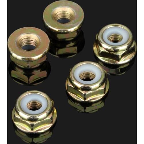 5Pcs String Trimmer Parts Brush Cutter Gear Head Case Nut M10*1.25 Blade Nuts Gear Head For Brush Cutters Garden Tool Parts