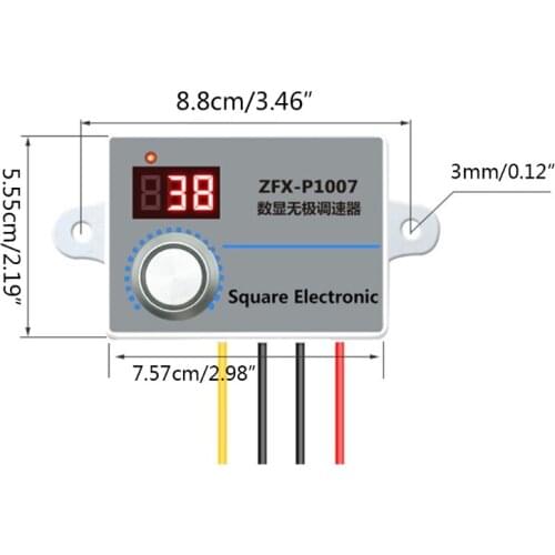 500W Speed Regulator AC 220V Stepless Speed Controller for ZFX-P1007 E5BE