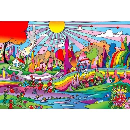 5D DIY Diamond Painting Cartoon Scenery Full Diamond Embroidery Mosaic Picture Of Rhinestones Home Decor Handmade Gifts