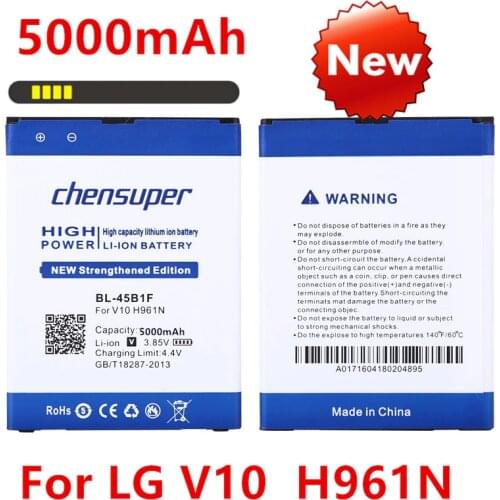 1PCS 5000mAh BL-45B1F Battery For LG V10 Battery H961N F600 H900 H901 VS990 H968 BL45B1F