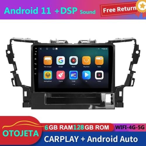 For Toyota Alphard Vellfire Car Radio Stereo GPS Navigator 128GB Rom Autoradio 2Din Android 11 Bluetooth Multimedia Player
