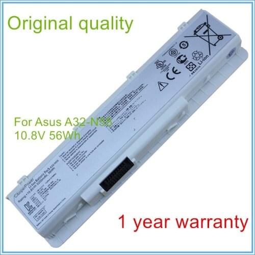 White original battery for A32-N55 A32-N45 07G016HY1875 N45SJ N45SV N45F N45J N45SN N55E N55S N55F N75 N75S N75E