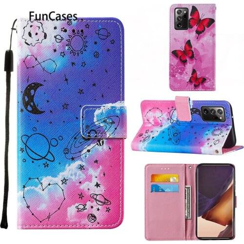 Flip Cases Wallet Covers For Samsung A71 5G Moon PU Leather Flip Book Phone Pouch Cover Galaxy Note 20 Pro 5G A71 A51 A70 A50