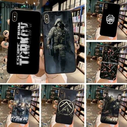 Escape from tarkov black Phone Case Hull for iPhone 11 pro XS MAX 8 7 6 6S Plus X 5S SE 2020 XR case