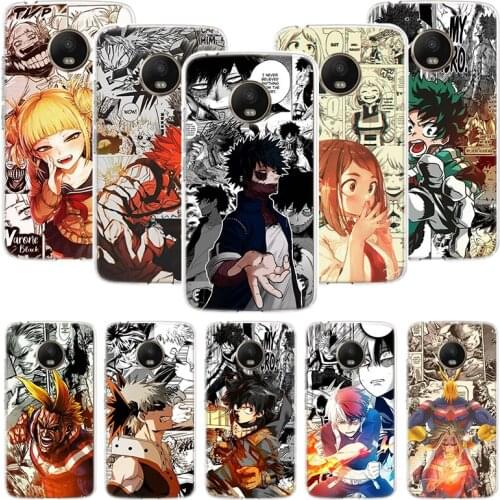 My Hero Academia Deku Phone Case For Motorola Moto G9 G8 G7 G6 G5 E6 E5 E4 Plus Play Power One Action Macro Coque Cover Capa
