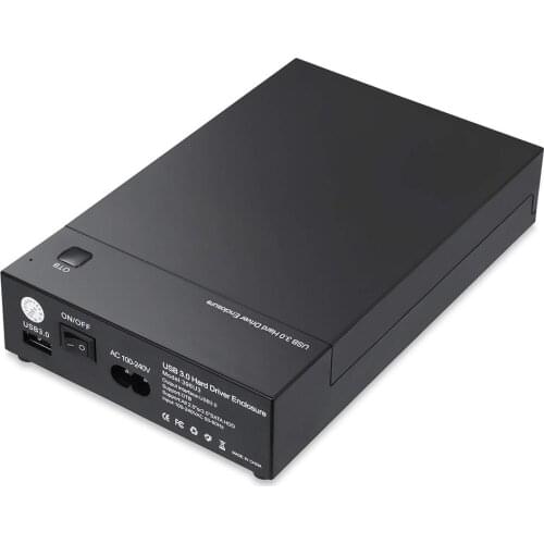 SSD HDD Disk Case USB 3.0 2.5" 3.5" SATA Hard Drive Disk External Enclosure Support UASP 8TB Drives OTB One Touch Backup