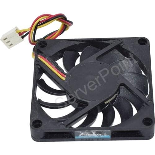 For Y.S.TECH 7010 7cm Ball Bearing Fan FD127010HB Cooler DC12V 0.23A Three Wires